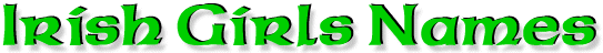 Irish Girls Names