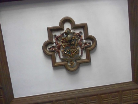 Dunne Coat of Arms in Ceiling - Public Domain Photograph