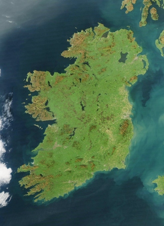 Ireland Satellite Image - Public Domain Photograph