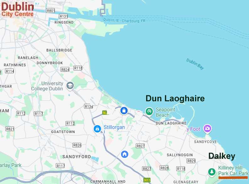 Dublin-Dun-Laoghaire-Dalkey-map