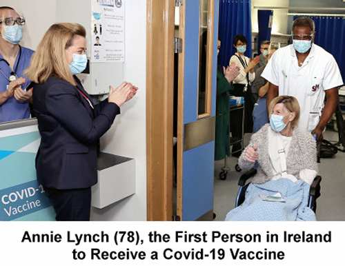 Annie Lynch (78), the First Person in Ireland to Receive a Covid-19 Vaccine