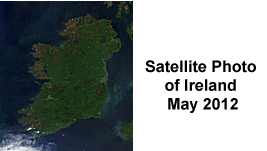 Satellite Photo of Ireland