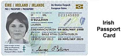 Irish Passport Card