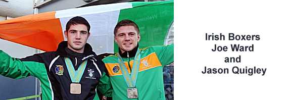 Irish Boxers Joe Ward and Jason Quigley