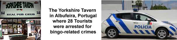 Irish Tourists were among those arrested for playing Bingo in Portugal