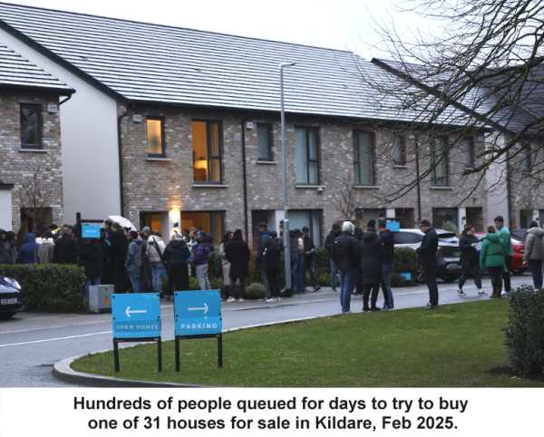 Queueing to buy a house in Ireland