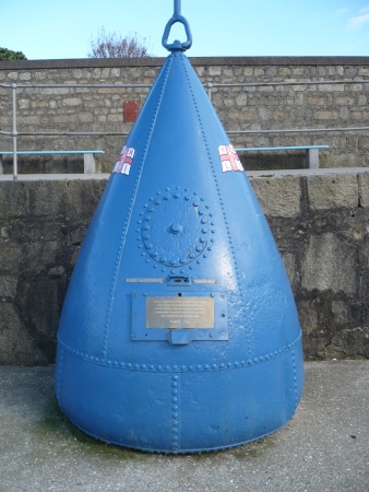 Blue Marine Bollard - Public Domain Photograph