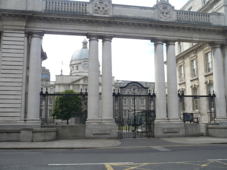 Dail Eireann Rear Entrance - Public Domain Photograph