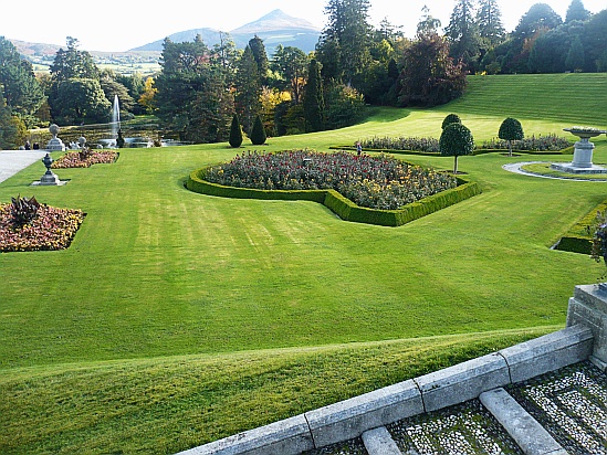 Formal Garden scene - Public Domain Photograph