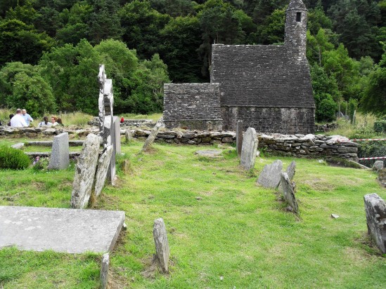 Glenadalough church - Public Domain Photograph