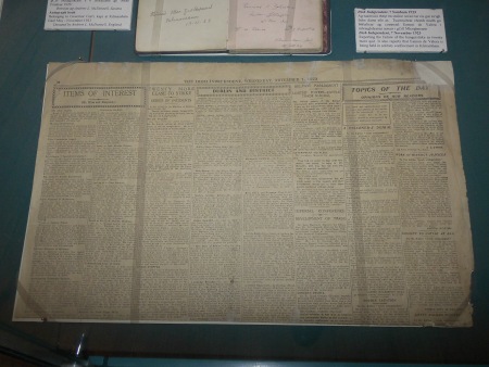 Irish Independent Newspaper 1923 - Public Domain Photograph
