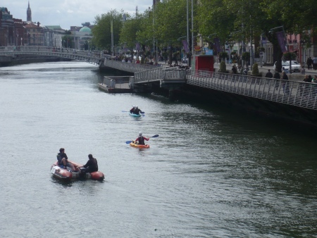 River Liffey Boats - Public Domain Photograph