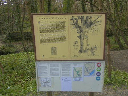 Tintern Abbey Sign - Public Domain Photograph