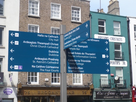 Tourist Signs Dublin - Public Domain Photograph