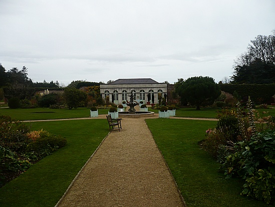 Formal garden with flowers - Public Domain Photograph