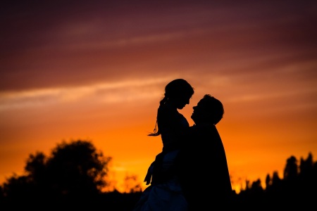 Irish wedding sunset - Public Domain Photograph