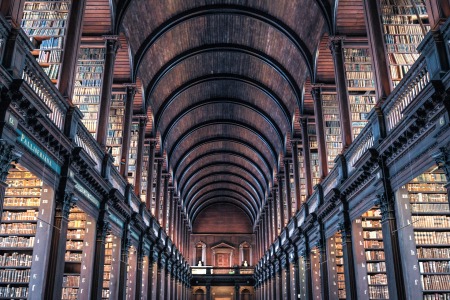 Long library TCD - Public Domain Photograph